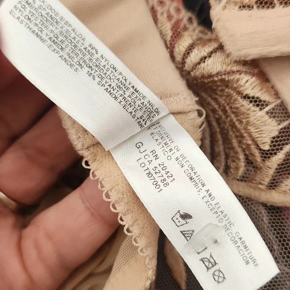 NWT Wacoal Bra Sheer Underwire Un-lined Neutral Tan Beige - Picture 8 of 8